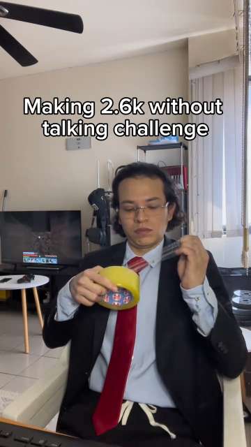 Making 2.6k without talking challenge